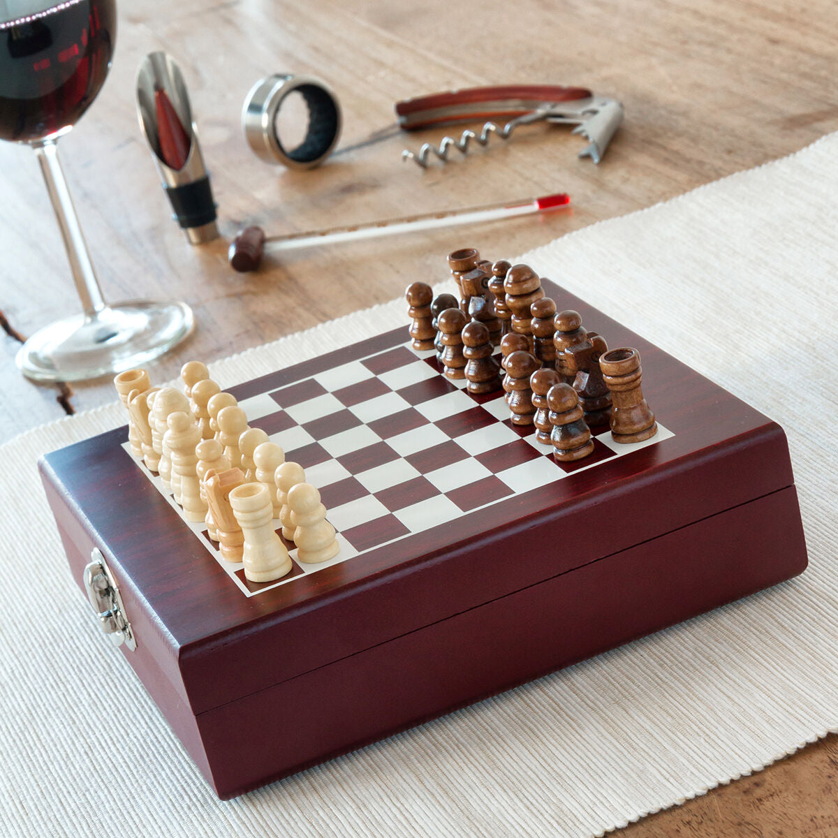 Schach- & Wein-Set